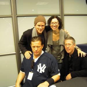 Cary Elwes Elizabeth Rowin Costas Mandylor and Kevin Greutert at the 2010 New York ComicCon promoting SAW 3D