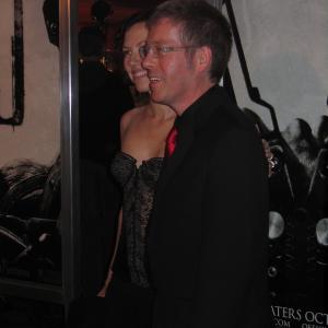 Elizabeth Rowin and Kevin Greutert at the SAW VI premiere.