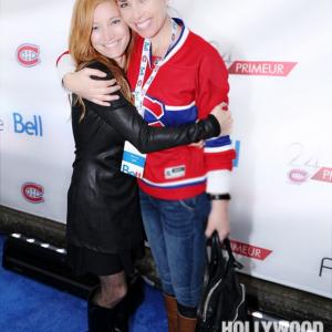 with Laurence Leboeuf at the Montreal Canadians opening game October 16th 2014