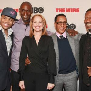 Deirdre Lovejoy Clarke Peters Lance Reddick Andre Royo and Tristan Wilds at event of Blake 2002