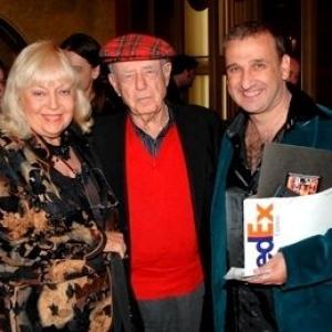 Stan Harrington with Kathleen Hughes and Stanley Rubin at the VIP room of Mann's Chinese Theater in Hollywood for the screening of 