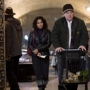 Still of Philip Seymour Hoffman and Daphne RubinVega in Jack Goes Boating 2010