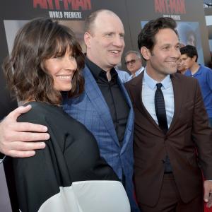 Kevin Feige Paul Rudd and Evangeline Lilly