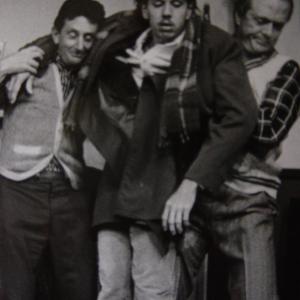Ricardo Rusch as a drunk Norman with Geoff Evans and John Langham  Norman Conquests Territory North Theatre