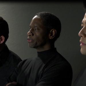 From left to right: Ethan Keogh, Tim Russ, Garrett Wang.
