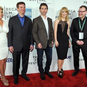 Eric Bana Stefan Ruzowitzky Todd Wagner and Olivia Wilde at event of Deadfall 2012