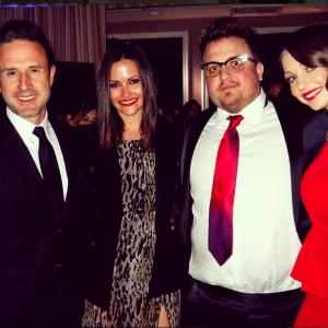 David Arquette, Christina McLarty, John Ryan Jr and Chelsea Wallace at the 2013 Academy Awards.