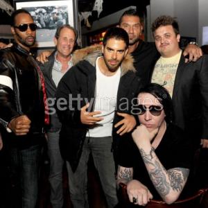Eli Roth Rza Dave Bautista Marilyn Manson John Ryan Jr at The Thing Premiere