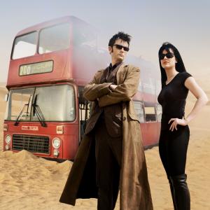 Michelle Ryan and David Tennant in Doctor Who 2005