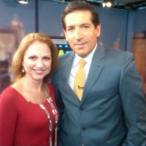 Susan Rybin w Victor Solano from Univision 41 New York