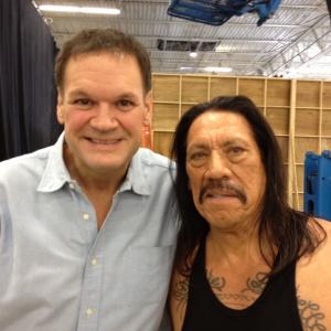 Felix Sabates Jr and Danny Trejo on the set of Machete Kills Austin TX
