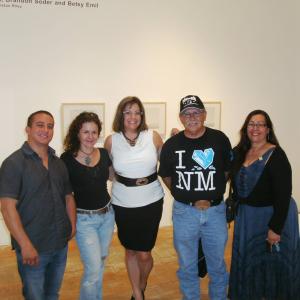 Hispanic filmmakers panel with Kara Baca Sachs (2nd to left)