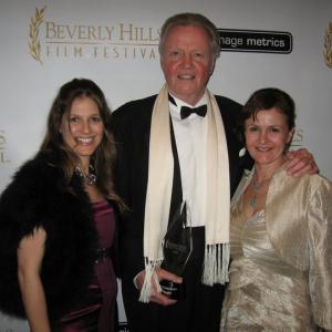 Beverly Hills film festival awards show Director/Writer Kara Sachs with Jon Voight