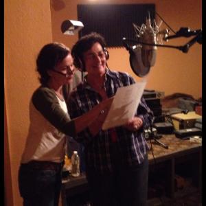 Tunnel Vision  in recording studio with actress Elsie Baca with Director Kara Sachs