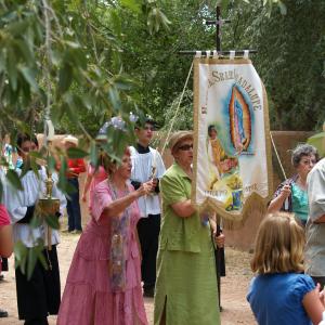 Milagros procession on location in Galisteo NM  Directed by Kara Sachs