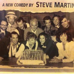 The Steppenwolf Theatre Company cast of  Picasso at the Lapin Agile with writer Steve Martinthat played the Geffen PlayhouseTo Steves right is Tracy Letts he just won the Tony for best actorVirgina WoolfIm on Steves left