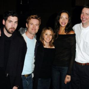 Hal Hartley, Sabrina Lloyd, Leo Fitzpatrick, Bill Sage and Tatiana Abracos at event of The Girl from Monday (2005)
