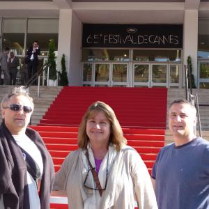 Vincent J. Wiley, Deborah Romare and John C. Wiley at the 2012 Cannes Film Festival