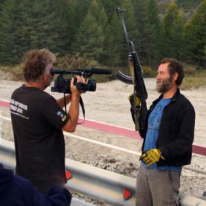 Filming Documentary Beyond Siberia with Live Fire AK47