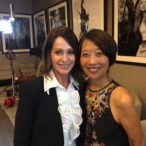 Jeanne Sakata with Nadia Comaneci at CW3PR's 2015 GOLD MEETS GOLDEN fundraiser for Special Olympics