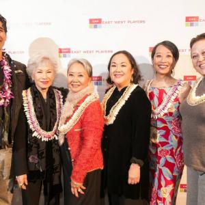 Jeannes Opening Night for East West Players THE NISEI WIDOWS CLUB HOW TOMI GOT HER GROOVE BACK L to R Castmates Tui Asau June Kyoko Lu Takayo Fischer Emily Kuroda Jeanne Sakata director Amy Hill