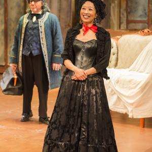 Jeanne Sakata as Marceline in Charles Morey's adaptation of FIGARO, directed by Michael Michetti at A Noise Within in Pasadena, March 2015