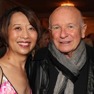Jeanne at the 2013 Drama Desk Awards in New York with Terrence McNally author of MASTER CLASS which Jeanne starred in as Maria Callas at East West Players in 2007