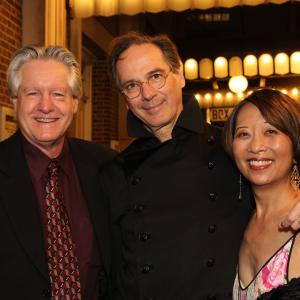 Jeanne and husband Tim with David Shiner star of OLD HATS with Bill Irwin at the 2013 Drama Desk Awards