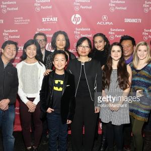 Cast of ADVANTAGEOUS at 2015 Sundance Film Festival world premiere directed by Jennifer Phang written by Jennifer Phang and Jacqueline Kim