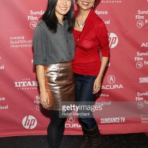 Jeanne Sakata & Jennifer Ikeda at world premiere of indie film ADVANTAGEOUS, 2015 Sundance Film Festival, Park City, Utah