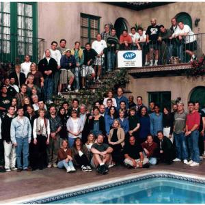 Dennis up on stairs Melrose Place Cast & Crew 1997-1998 Season