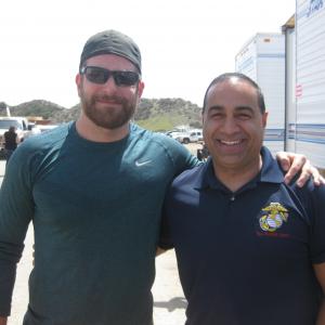 the Actor Bradly Copper and me shooting American Sniper movie