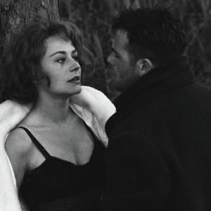 Still of Annie Girardot and Renato Salvatori in Rocco e i suoi fratelli (1960)