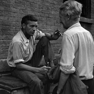 Still of Gorman Hendricks, Lionel Rogosin and Ray Salyer in On the Bowery (1956)