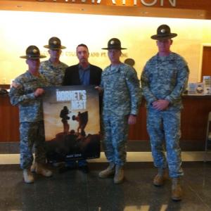 Enshrinement Screening at The National Infantry Museum, Fort Benning, GA. First film to ever be given that honor. Drill Instructors with David Salzberg at the 10/18/14 Event. . American Heroes...Humbled to be with these Guys! #TheHornetsNest Film