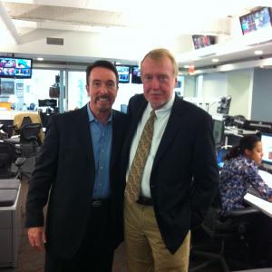 David and Mike Boettcher at ABC News World Hdqts in NYC.