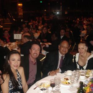 Aline and David with Cheech and Natasha at the Cesar Chavez Awards where Cheech received the award for his humanitarian work