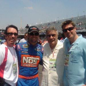 David Salzberg, Stanton Barrett, Don Perry, Christian Tureaud, Launching The Perfect Game Movie Race Car Mexico City, NASCAR Race, 2008