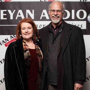 Fred and wife Amanda Carlin at Deyan Audio housewarming