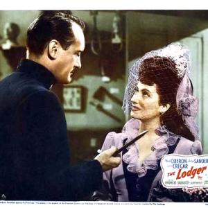 George Sanders and Merle Oberon in The Lodger (1944)