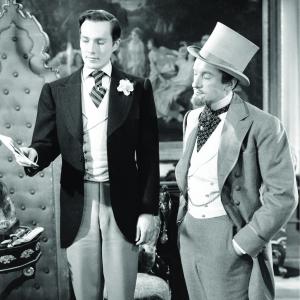 Still of George Sanders and Hurd Hatfield in The Picture of Dorian Gray 1945
