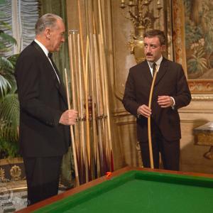 Still of Peter Sellers and George Sanders in A Shot in the Dark (1964)