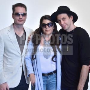 Camillia Monet with Dan Chisholm and Mike Vensel at L.A. Fashion Week