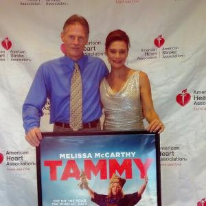 Irene Santiago and her husband producer Del Baron at the Tammy Wilmington NC Premier