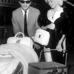 Jayne Mansfield with Nelson Sardelli in Dallas Texas before flying to Mexico