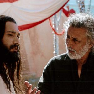 Jimi Mistry and director Vic Sarin on the set of Partition 2007