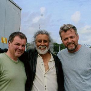 Director Vic Sarin and Aidan Quinn on the set of A Shine of Rainbows 2009
