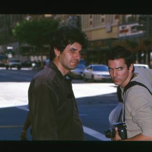Hamlet Sarkissian and Adam Trese on the set of Camera Obscura