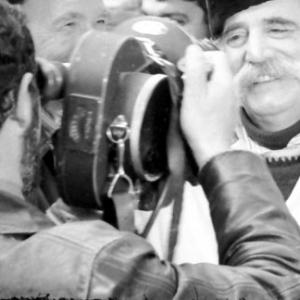 Oscar winner William Saroyan poses for Mikhail Vartanov whom he nicknamed the Eyemoman