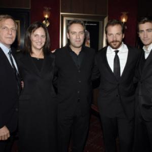 Sam Mendes Lucy Fisher Jake Gyllenhaal Peter Sarsgaard and Douglas Wick at event of Jarhead 2005